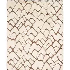 Zimba Rug in Ivory & Brown