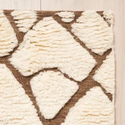 Zimba Rug in Ivory & Brown