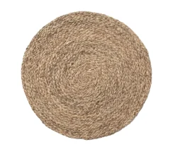 Zoey Mixed Taupe Round Placemats