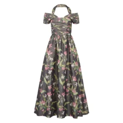 Zora Dress in Pink Lily Taffeta
