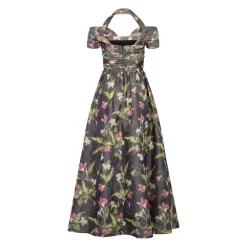 Zora Dress in Pink Lily Taffeta