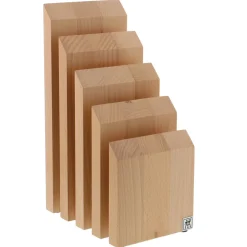 Zwilling Italian Upright Magnetic Knife Block - Natural Beechwood