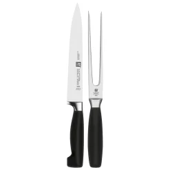 Zwilling J.A. Henckels Four Star Carving Knife & Fork Set, Set of 2